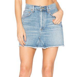 AGOLDE Quinn High Rise Mini Skirt in Devotee